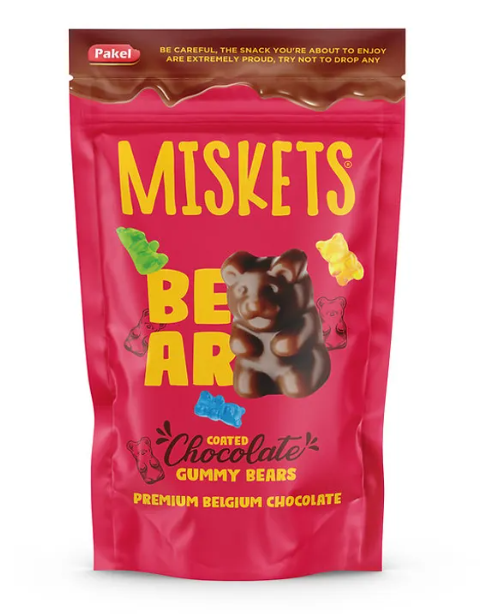 Miskets Мишки мармеладные в молочном бельгийском шоколаде 120 г - фото 45497