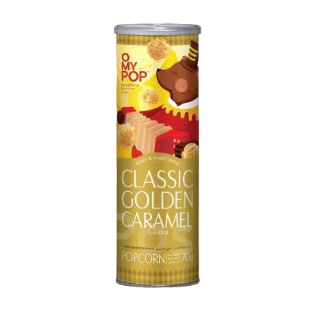 Omypop Попкорн классическая золотая карамель 70гр - фото 45669