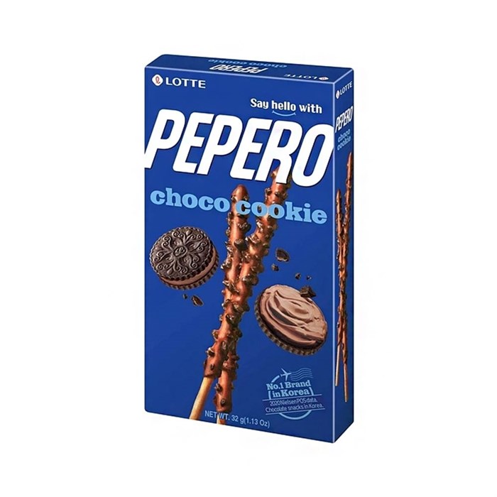 Pepero Choko Cookie в черном шоколаде 32 гр - фото 45738