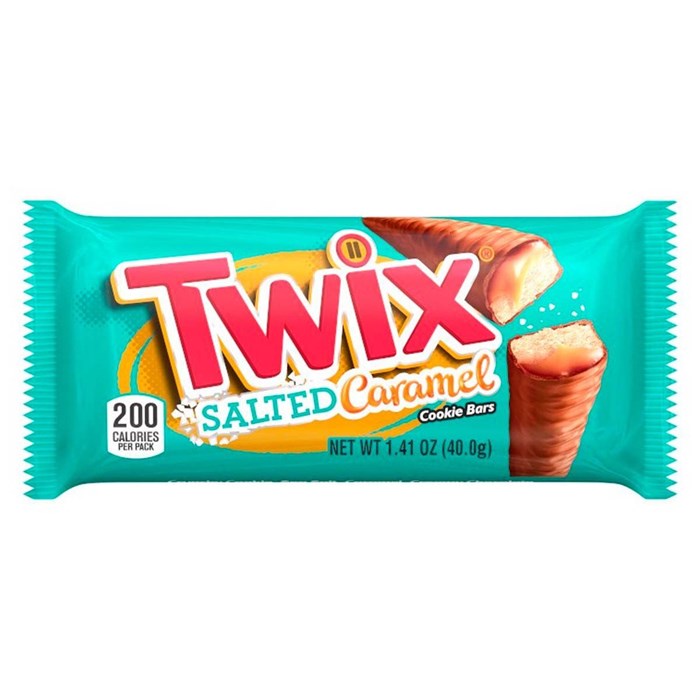 Twix Salted Caramel шоколадный батончик соленая карамель 46 гр 91622 - фото 46014