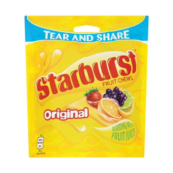 Wrigleys Starburst Fruit Chews Original жев. конфеты 152 гр - фото 46054