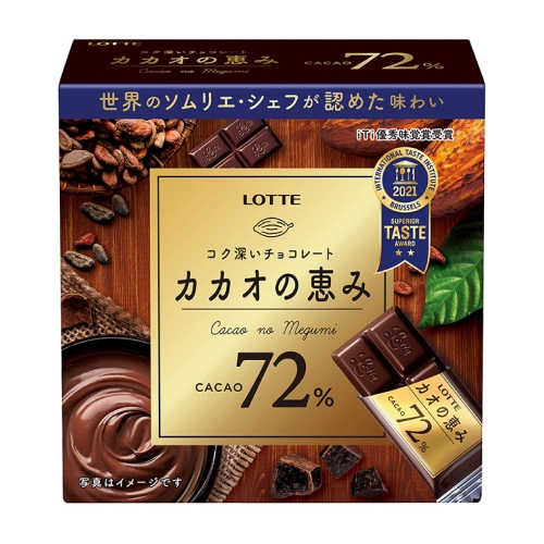 Lotte Cacao blessing box 72% Шоколад 56г - фото 46433
