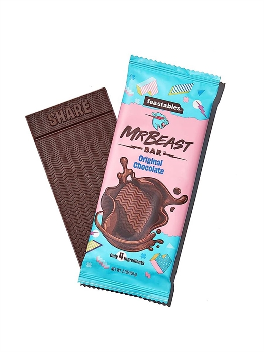 Mr.Beast Bar Deez Nuts Шок. плитка Оригинальный шоколад 60гр - фото 46557