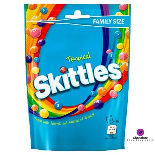 Skittles Tropical Pouch жевательные конфеты 136 гр 546126 - фото 46686