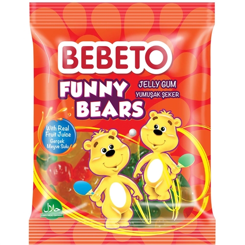 Bebeto Funny Bears Мармелад со вкусом лимона, клубники, апельсина и яблока 70гр 658313 - фото 46738