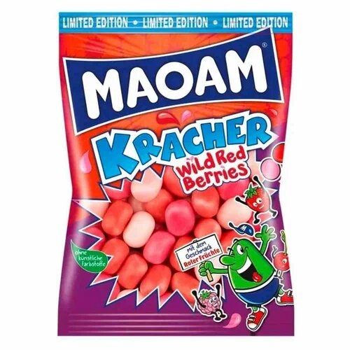 Haribo Maoam Kracher Wild Red Berries Мармелад Лесные ягоды 200гр 524336 - фото 46764