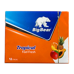 Big Bear Tropical жевательная резинка со вкусом тропических фруктов 119256 - фото 46852