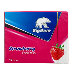 Big Bear Strawberry жевательная резинка со вкусом клубники 119480 - фото 46854