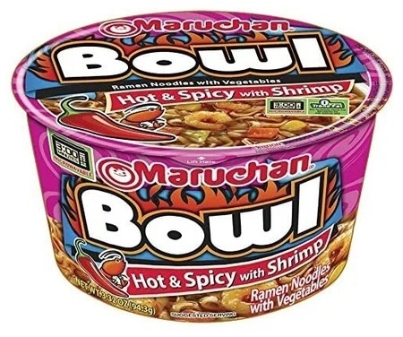 Maruchan Bowl Hot Spicy Shrimp лапша б/п со вкусом креветки 94,3 гр 120712 - фото 46923