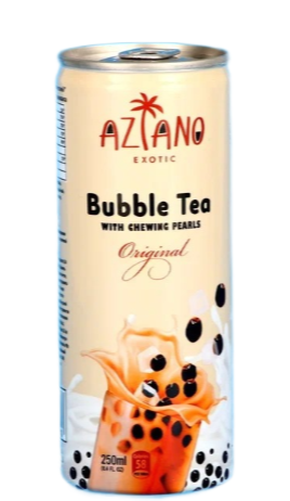 Aziano Bubble tea Молочный чай Оригинал и жев.шарики из конжака 250мл 330148 - фото 46963