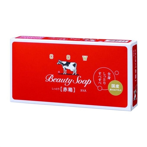 Cow Brand Beauty Soap Мыло туалетное аромат роз 90гх3шт 270г 010917 - фото 47029