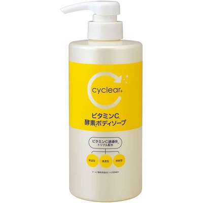 KUMANO YUSHI Cyclear Vitamin C Жидкое мыло для тела с цитрусовым ароматом 500мл 040229 - фото 47033