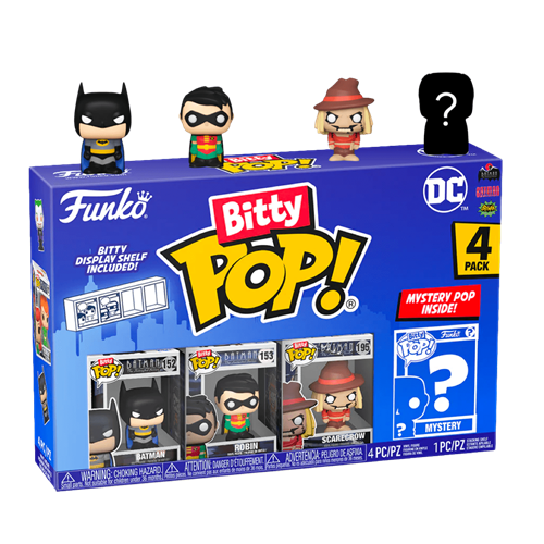 Funko Bitty POP! DC Comics S1 Batman+Robin+Scarecrow+Mystery Фигурка 120733 - фото 47406