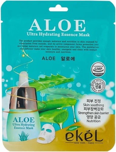 Ekēl UH Essence Mask Aloe Маска тканевая для лица с экстрактом алоэ 25мл 282631 - фото 47490