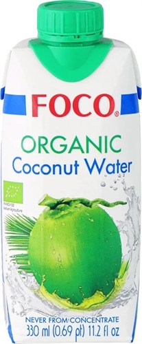 FOCO Organic Cocnut Water натуральная кокосовая вода 330 мл 89102 - фото 47579