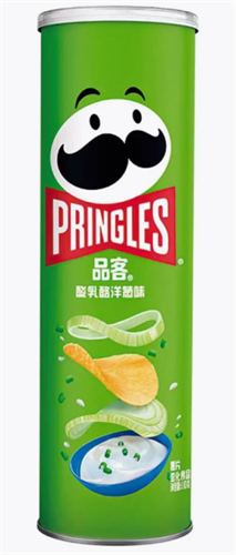 Pringles sour cream & onion чипсы со вкусом сметаны и лука 110гр 300013 - фото 47614