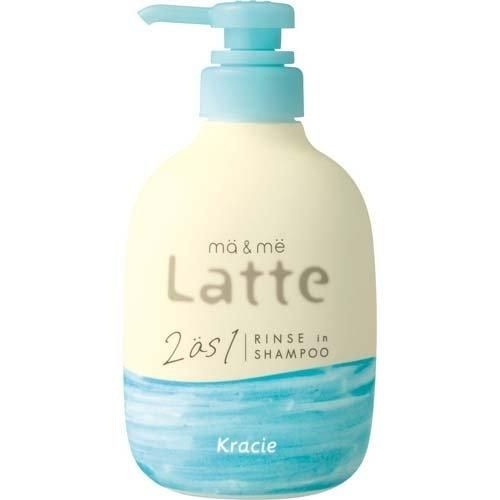 Kracie Ma & Me Latte 2 as 1 Rinse in Shampoo Шампунь-кондиционер с ароматом апельсина и ромашки 490м 702050 - фото 47723