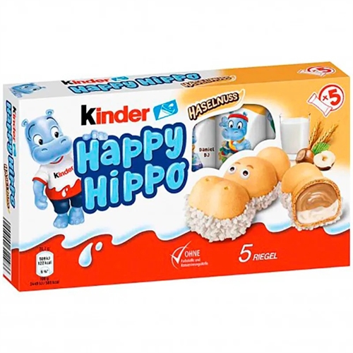 Ferrero Kinder Happy Hippo печенье фундук 104 гр 311486/136194 - фото 47836