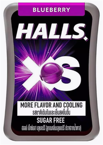 Halls XS Sugar Free Bluberry Леденцы Черника без сахара 13,8гр 121875 - фото 47956