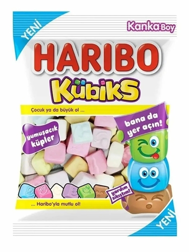 Haribo Kubiks Мармелад жевательный 80г 122460 - фото 47990