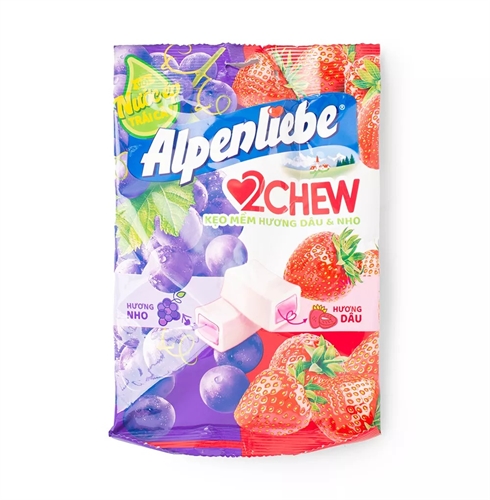 ALPENLIEBE 2 CHEW Жев. конфеты Микс со вкусом клубники и винограда, 84 гр 712527 - фото 48121