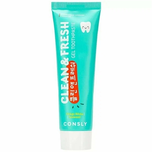 Consly Clean&Fresh гелевая зубная паста с экстрактами бамбука и зеленого чая 105 гр УТ-00011880 - фото 48154
