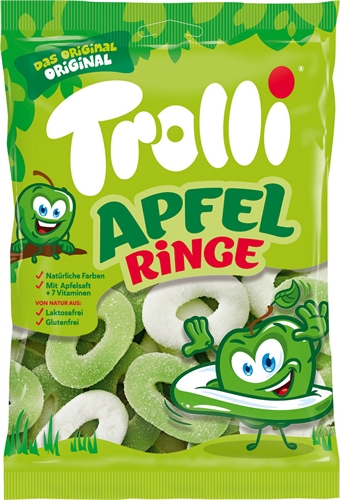 Trolli жевательный мармелад яблочные колечки 100 гр УТ-00007289 - фото 48365