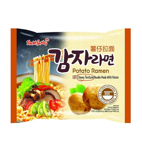 Samyang лапша рамен с картофельным вкусом 120 гр УТ-00007517 - фото 48439