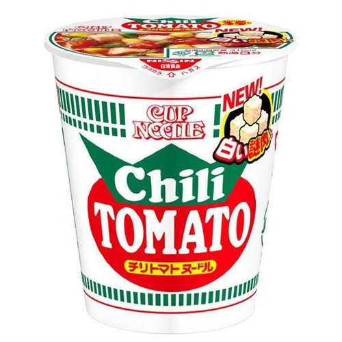 NISSIN Chili Tomato Noddle лапша б/п рамэн чили томат (стакан) 76 гр УТ-00007330 - фото 48443