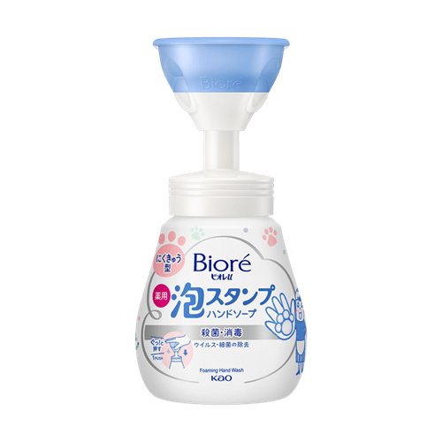 KAO Biore U Foaming Stamp Hand Soap Flower Мыло-пенка для рук с легким цитрусовым ароматом 240мл Т1-00026152 - фото 48704