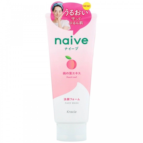 KRACIE Naive Makeup Removal Face Wash Пенка для умывания с нежным ароматом персика 200г Т1-00026159 - фото 48705