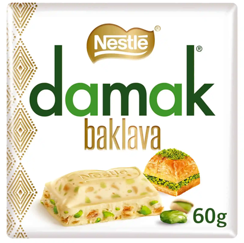 Nestle Damak Baklava Шок. плитка белый шоколад 60гр Т1-00026578 - фото 48712