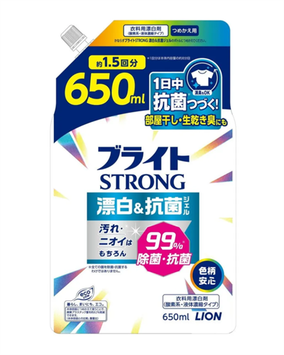 LION Bright Strong Кислородный гель-отбеливатель для стойких загрязнений 650мл Т1-00030179 - фото 48818