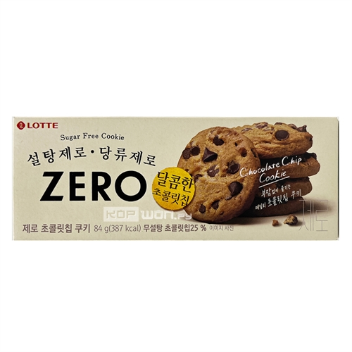 Lotte ZERO Chocolate Chip Cookie Печенье без сахара 84г Т1-00032376 - фото 48911