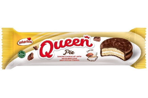 Queen Pie Sandwich Biscuit - Печенье с маршмеллоу в какао глазури 180г Т1-00033535 - фото 48947