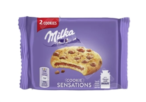 Milka Sensations 2 cookies печенье с шок. начинкой 52 гр. 00-00002328 - фото 49089