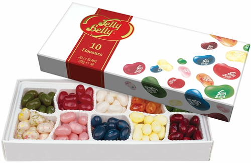 Jelly Belly жевательное драже ассорти 10 вкусов картонная коробка 125 гр Т1-00016947 - фото 49115