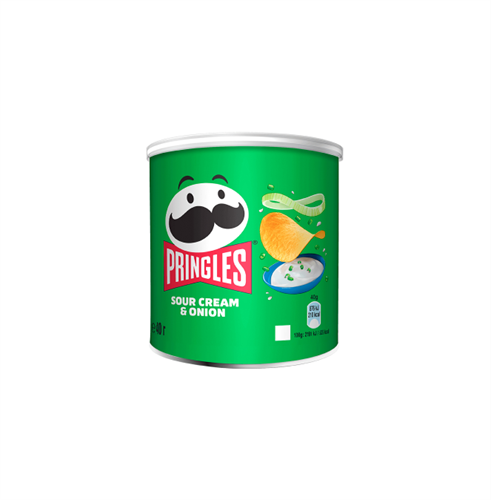 Чипсы Pringles "Sour Cream & onion",  со вкусом сметана и лук, 40гр, Польша Т1-00015253 - фото 49406