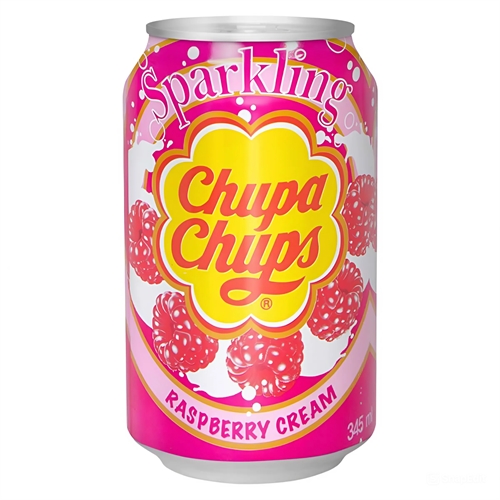 Напиток Chupa Chups "Raspberry",  газированный, со вкусом малины, Южная Корея, 345 мл УТ-00004321 - фото 49434