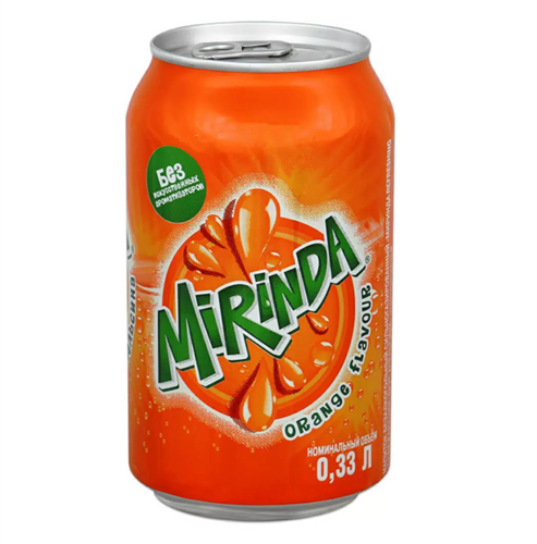 Mirinda Orange газированный напиток Апельсин ж/б 330 мл Дания Т1-00014031 - фото 49464