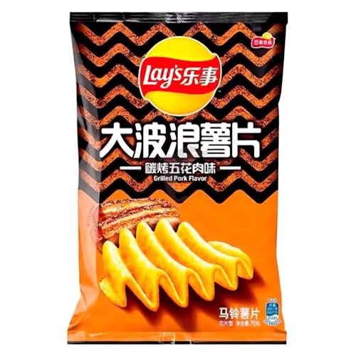 Lay's Big Wave Grilled Pork чипсы картофельные 40 гр Т1-00036516 - фото 49587