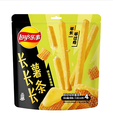 Lay's Long french fries honey mustard sauce чипсы картофельные 72 гр Т1-00036522 - фото 49612