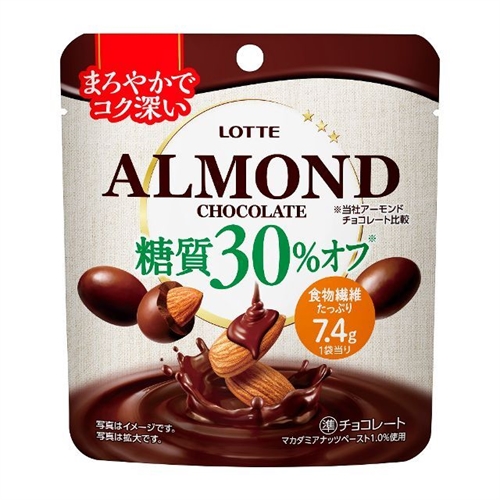 Lotte Миндаль в шоколаде с пониженным содержанием сахара 49г Т1-00036944 - фото 49659