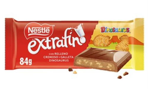Nestle Extrafino Dinosaurus молочный шоколад сливочная начинка и печенье 84 гр Т1-00034289 - фото 49686