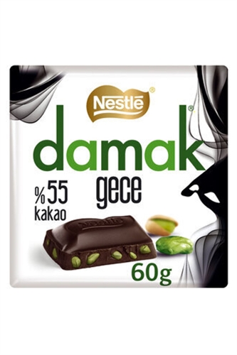 Nestle Damak Gece темный шоколад 55% какао 60 гр Т1-00034278 - фото 49689