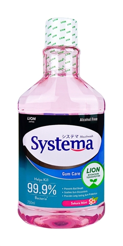 Lion Thailand Systema ополаскиватель для полости рта Цветущая вишня 750 мл УТ-00009255 - фото 49700