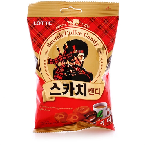 Scotch Candy Lotte леденцовая карамель сливочная бананом/кофе 157 гр Т1-00014646 - фото 49719