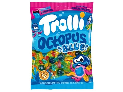 Trolli жевательный мармелад Осьминоги с начинкой 100 гр УТ-00009372 - фото 49720
