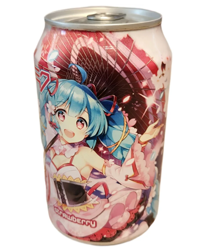 Kawaji Hatsune Miku Напиток безалкогольный газированный со вкусом клубники и крем-соды 330мл Т1-00034995 - фото 49745
