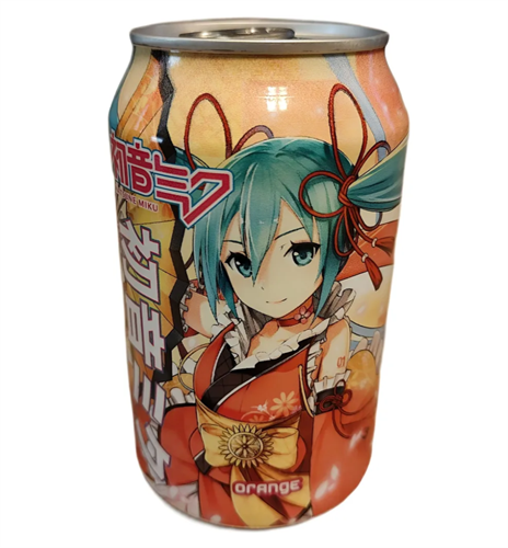 Kawaji Hatsune Miku Напиток безалкогольный газированный со вкусом апельсина и крем-соды 330мл Т1-00034993 - фото 49752
